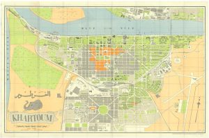 Tourist map of Khartoum, Sudan