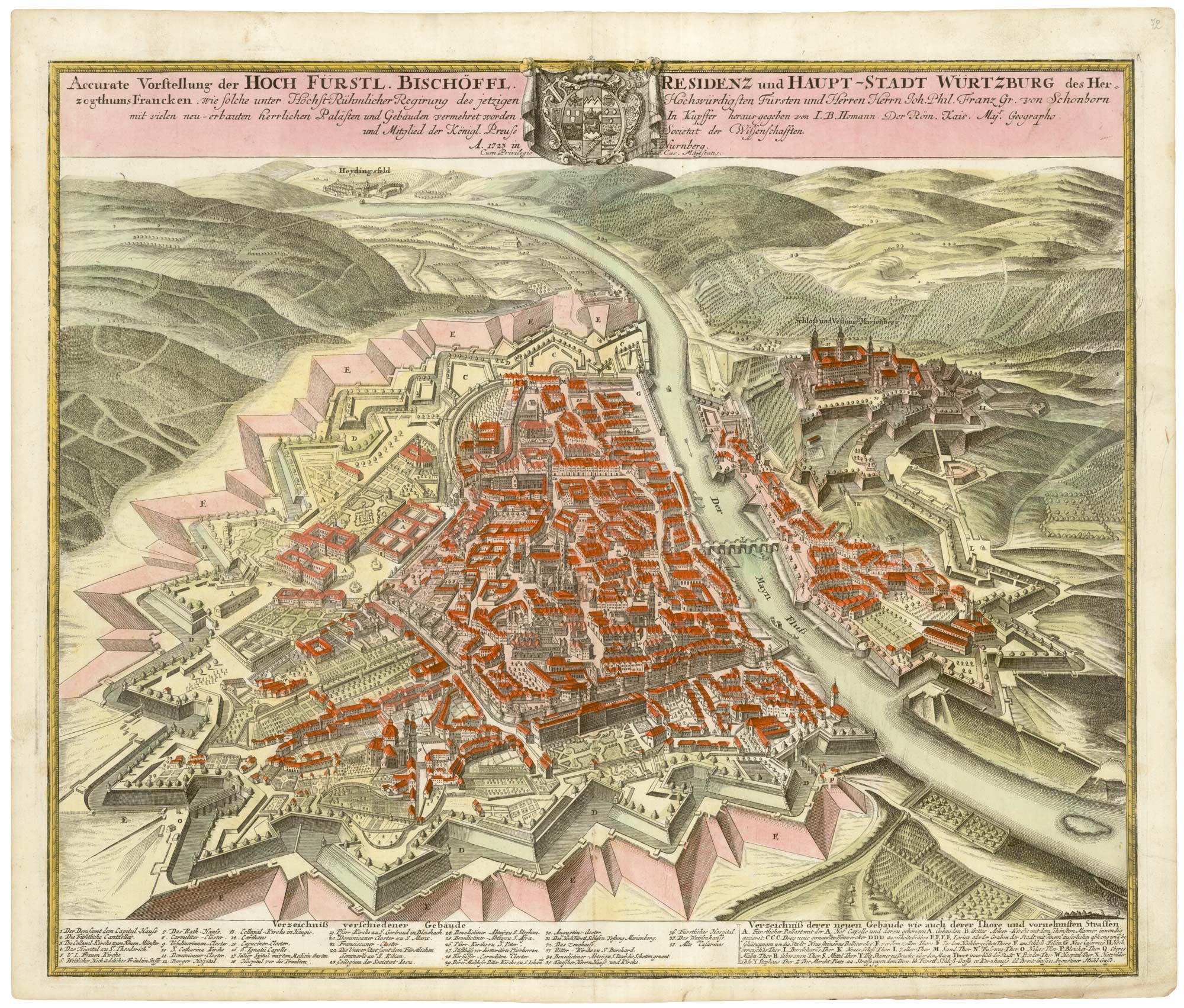 Antique plan of Ulm by Seutter