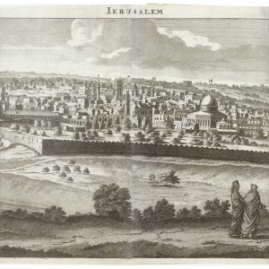 Antique prospect of Jerusalem by Bruyn, 1714