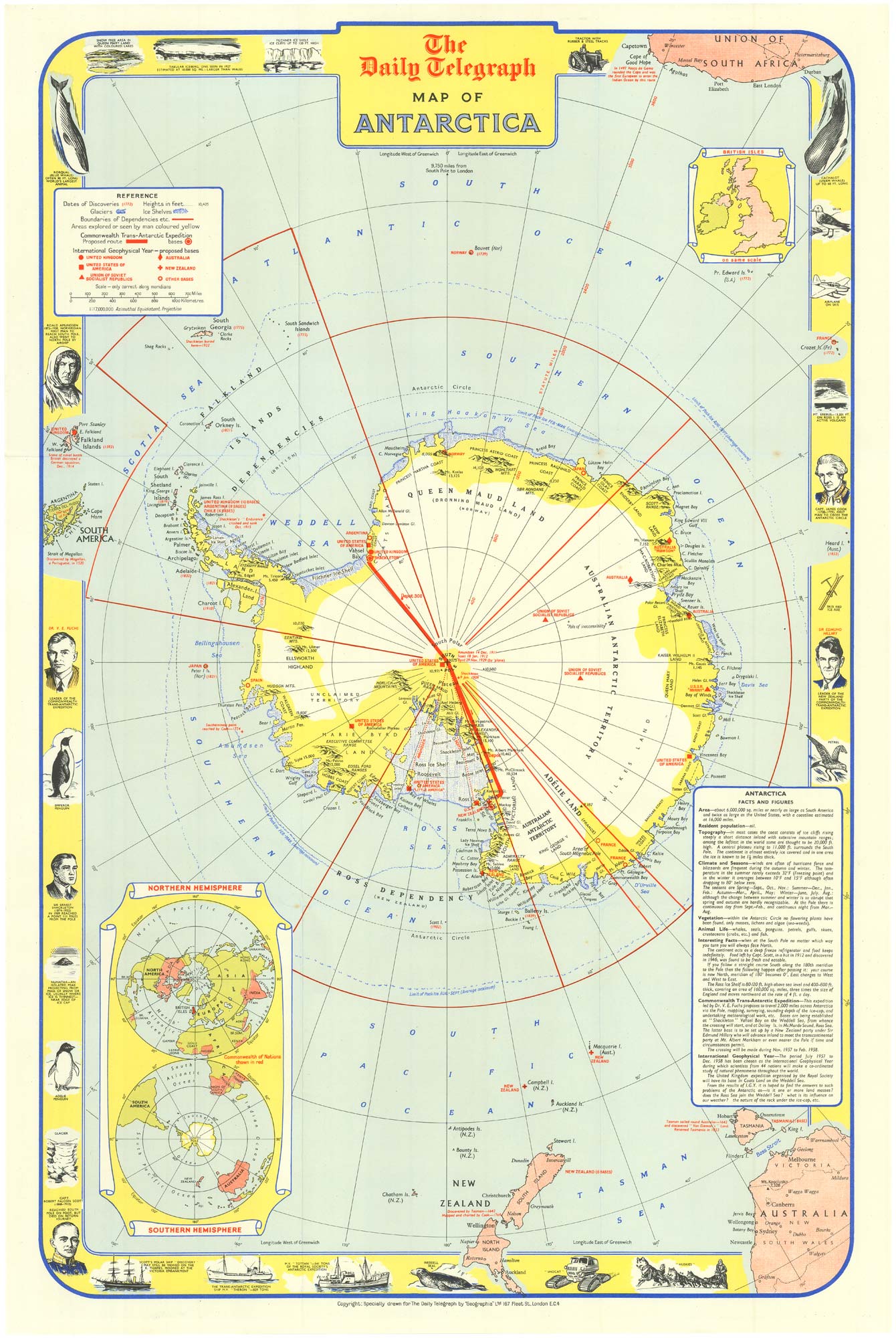 Pictorial Map of Antarctica