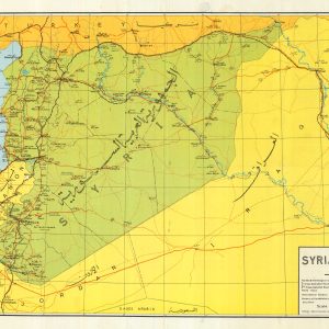 Tourist map of Syria, 1947