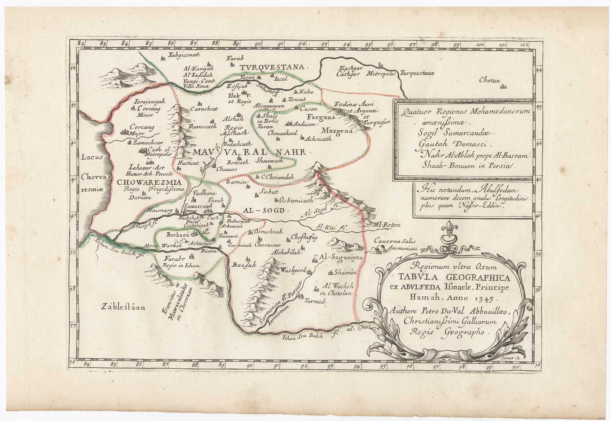 An early map of Transoxiana by a Kurdish geographer