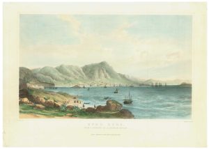 One of the earliest views of the English colony of Hong Kong
