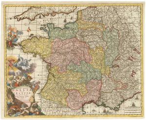 Antique map of France by Allard