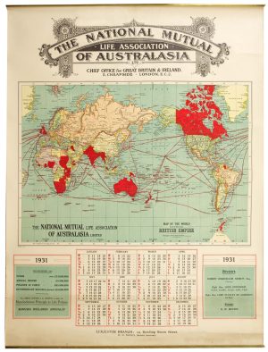 Antique map of the British Empire by Bacon