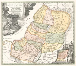 Antique map of the Holy Land by Homann