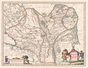 Antique map of Tartary by Blaeu