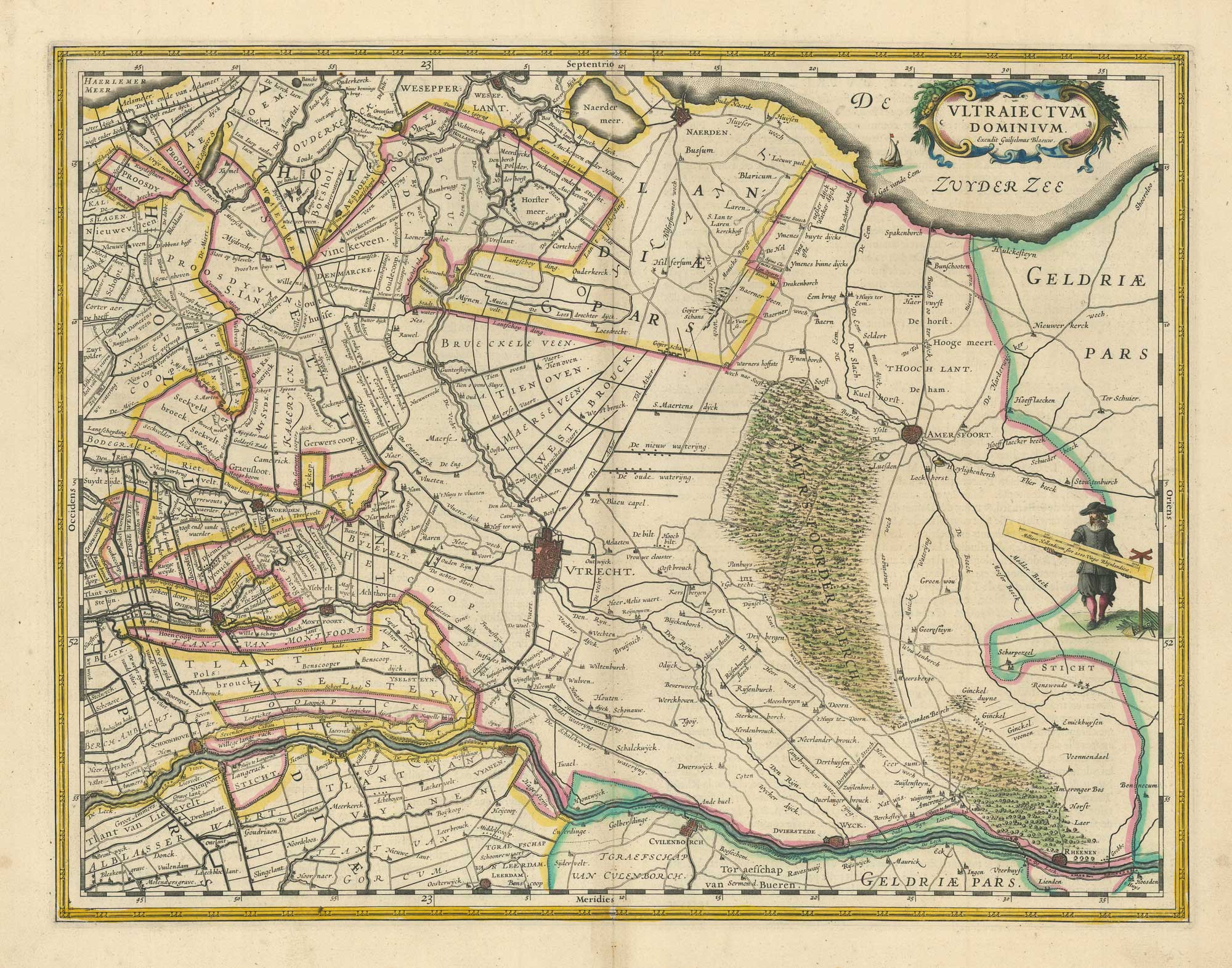 Blaeu's 17th century map of Utrecht