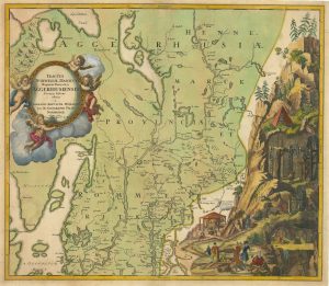Homann's map of Akershus, Oslo Norway
