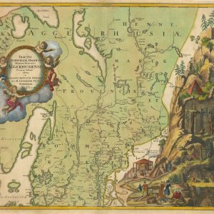 Homann's map of Akershus, Oslo Norway