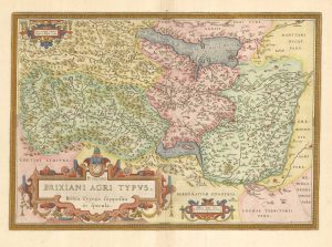 Antique map of Brescia by Ortelius