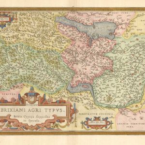 Antique map of Brescia by Ortelius