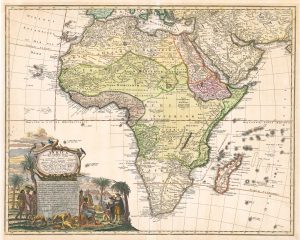 Homann’s decorative map of Africa
