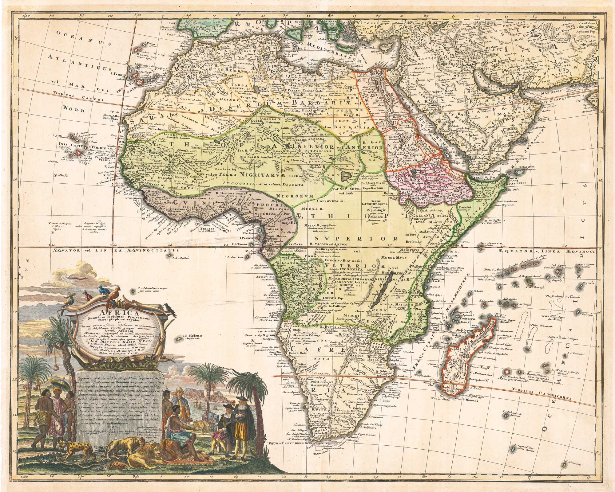 Homann’s decorative map of Africa
