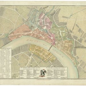 Antique map of Basle by Ryhiner