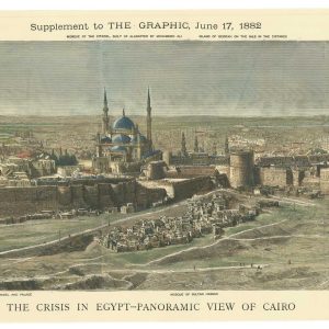 Antique prospect of Cairo, The Crisis in Egypt - Panoramic View of Cairo.