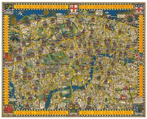 The Wonderground Map of London by MacDonald Gill