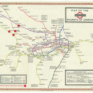 MacDonald Gill, map of the London Underground, 1923