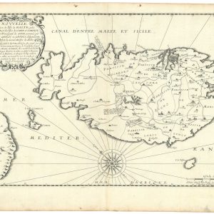 A rare 17th century map of Malta