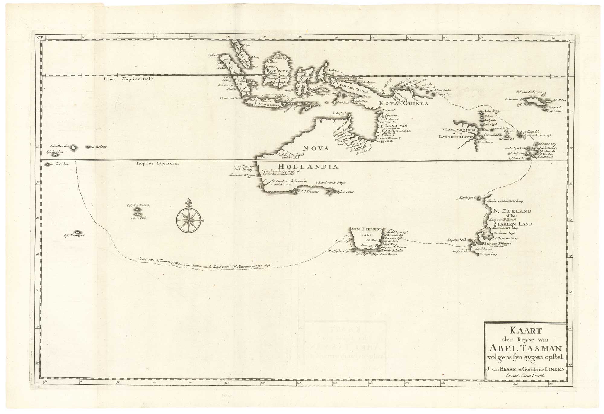 Abel Tasman’s discoveries in Australasia
