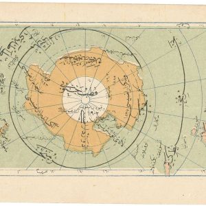 Ottoman Turkish map of the South Pole by Esref