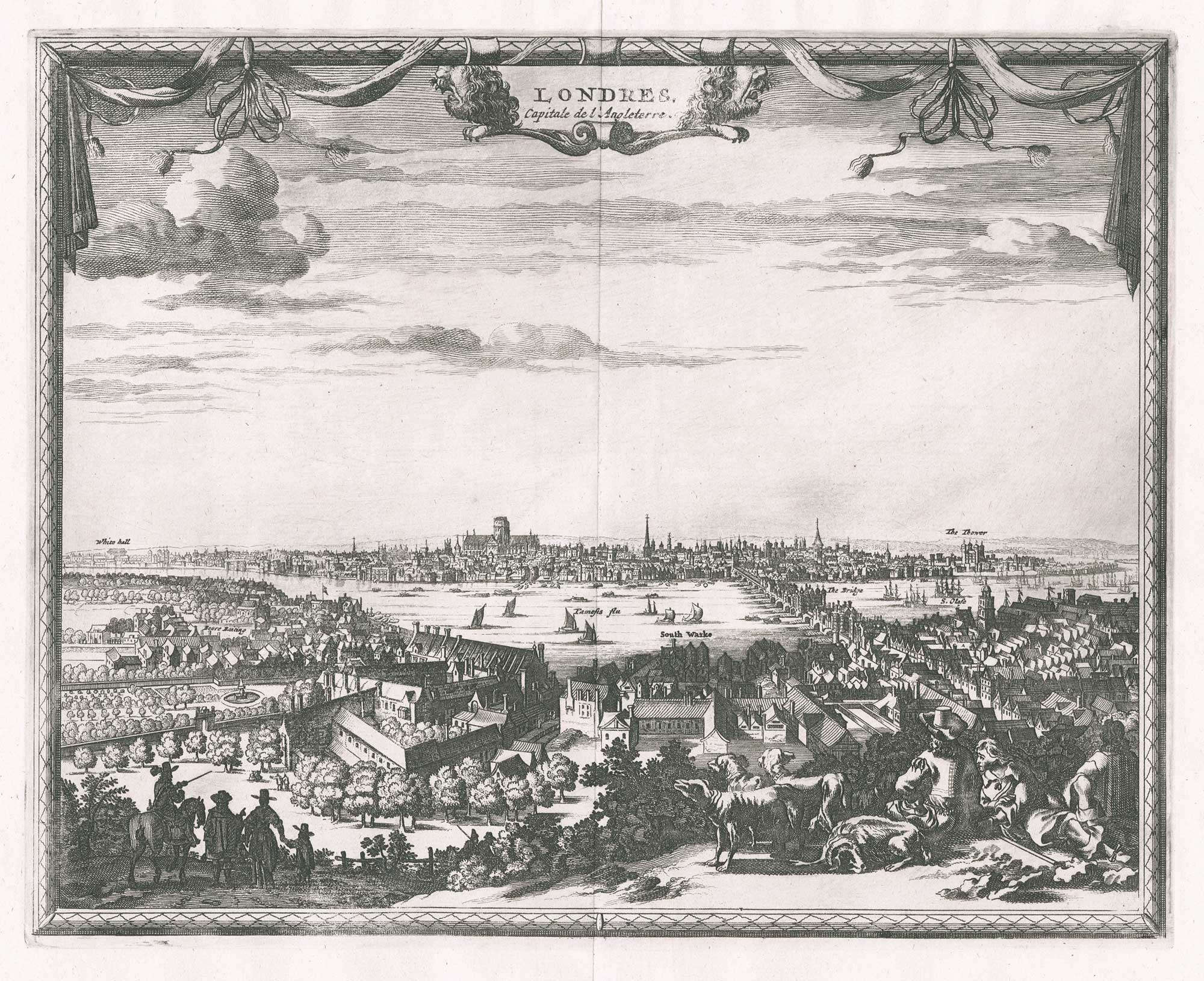 A prospect of pre-fire London by van der Aa