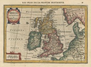 Antique map of the British Isles by Jansson