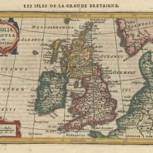 Antique map of the British Isles by Jansson
