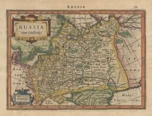 Antique map of Russia by Jansson