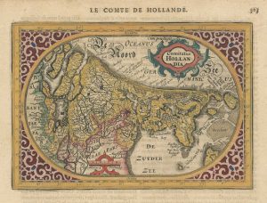 Antique map of Holland by Jansson