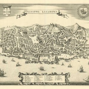Antique map of Lisbon by Jansson