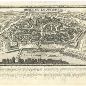 Antique plan of Vienna by Jollain