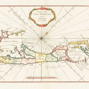 Antique map of Bermuda by Bellin