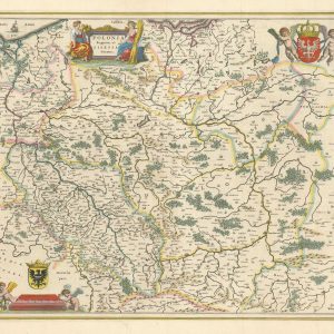 Antique map of Poland by Blaeu