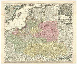 Antique map of Poland by Seutter