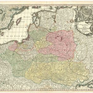 Antique map of Poland by Seutter
