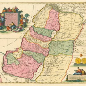 Antique map of the Holy Land in Biblical times by Mortier