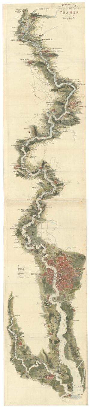 Tombleson's famous map of the Thames