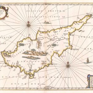 Jansson's map of ancient Cyprus