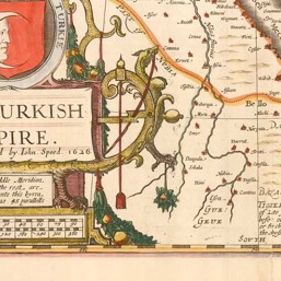 The map of the Turkish Empire from the first English atlas of the